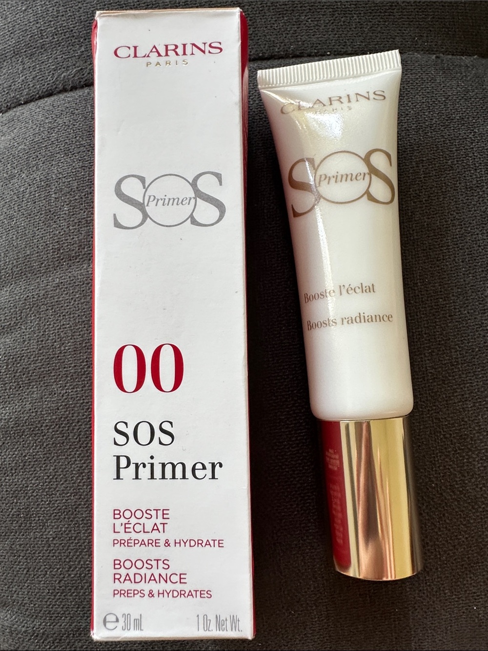 NIB Clarins SOS Primer 00 Universal Light Radiance Boosting Primer full size